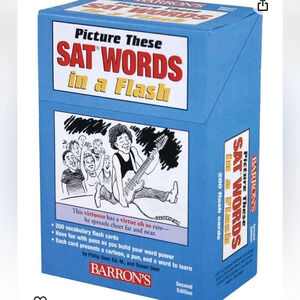 Pictures these SAT words in a flash cards by Philip Geer 2010